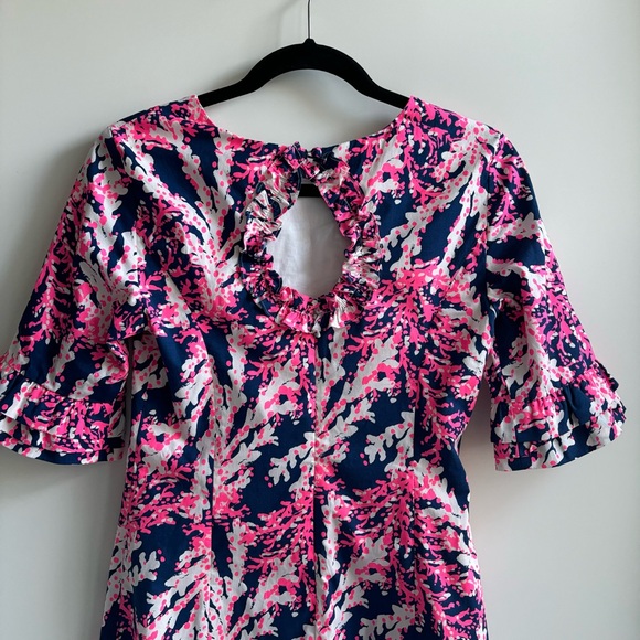 Lily Pulitzer Fiesta Stretch Shift Mini Dress in Nauti Navy Beyond the Sea Sz 00 - Picture 6 of 17